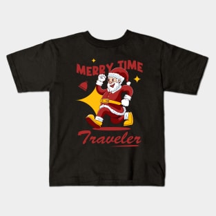 Cheerful Santa Christmas Kids T-Shirt